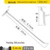 Clip-on Straight Hook for Slotted Pegboard - Aluminum Display Hook for Electronic Components and Sample Exhibits