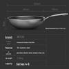 Kangbach 32cm 3-Ply 304 Stainless Steel Honeycomb Wok