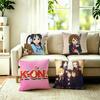 The Hot Anime KOn Pillow Case Square DoubleSided Sofa Cushion Cover Bedroom Bedside Pillow