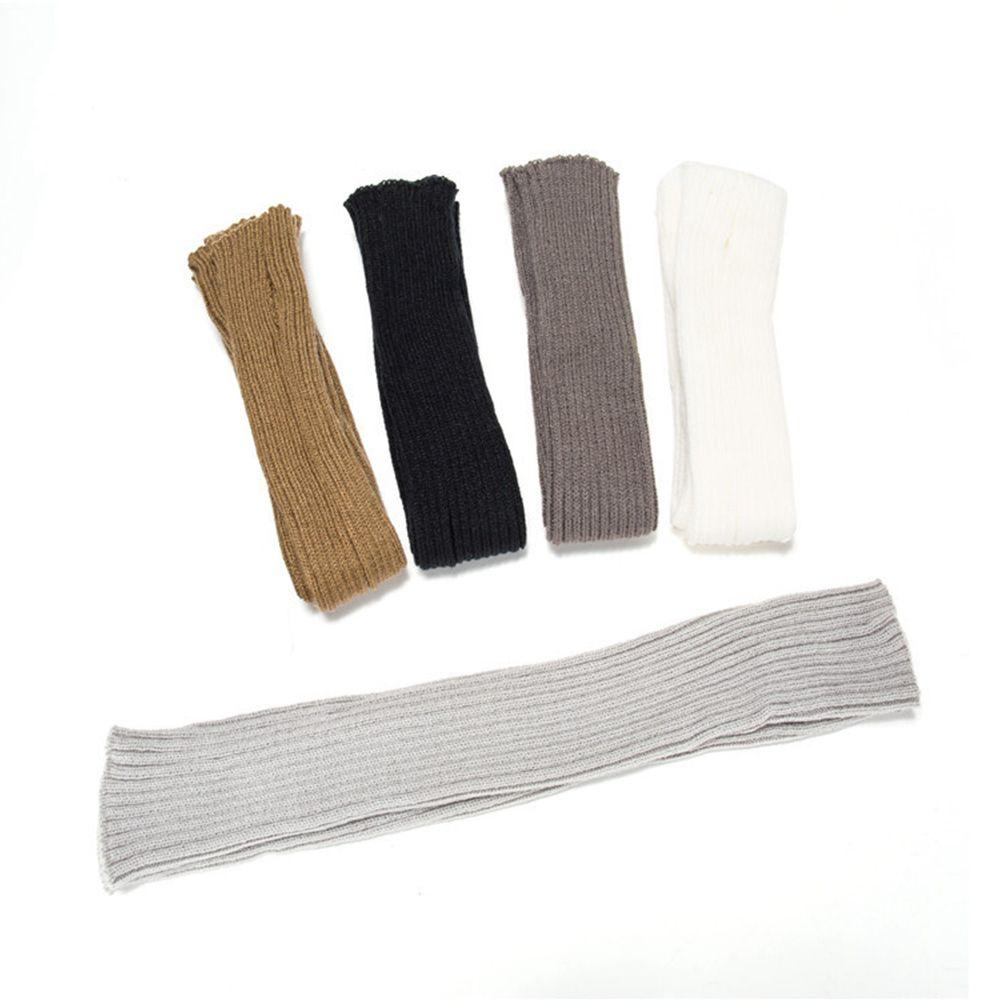 Color Fingerless Gloves Knitted Arm Warmers Wool Sleeve Cuff Elastic Gloves Female Arm Warmers