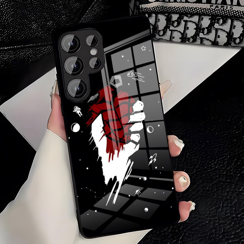 G-Green Day Band Phone Case For Samsung A25 A13 A33 5G A54 A36 A35 A56 A52 A14 Shockproof Glass Cover