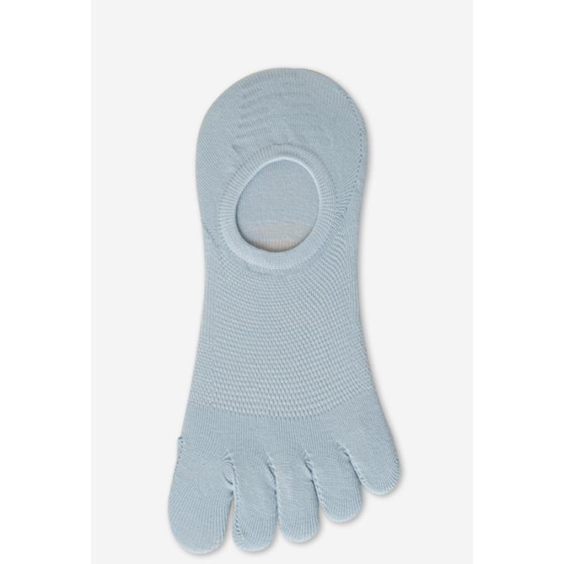Women's Spring and Summer Thin Mesh Boat Socks, Antibacterial and Anti-infection Five-finger Socks, Boneless Invisible Cotton Socks