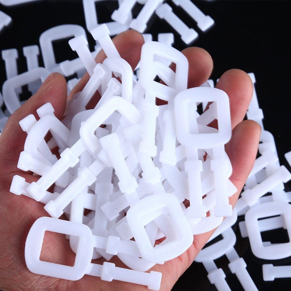 Transparent Plastic Packing Buckle 60x25 Mm Belt Buckle Packing Strap Buckle  Bundling Vegetables