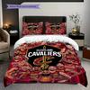 Cleveland Cavaliers Team Spirit Three-piece set(1 * duvet cover + 2 * pillowcase, without core) Duvet cover and pillowcase Christmas birthday gift