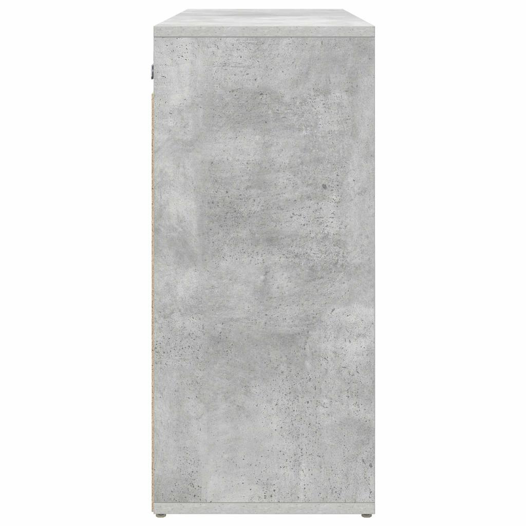 Shoe Cabinet Concrete Grey 77.5 x 30 x 67 cm Engineered Wood