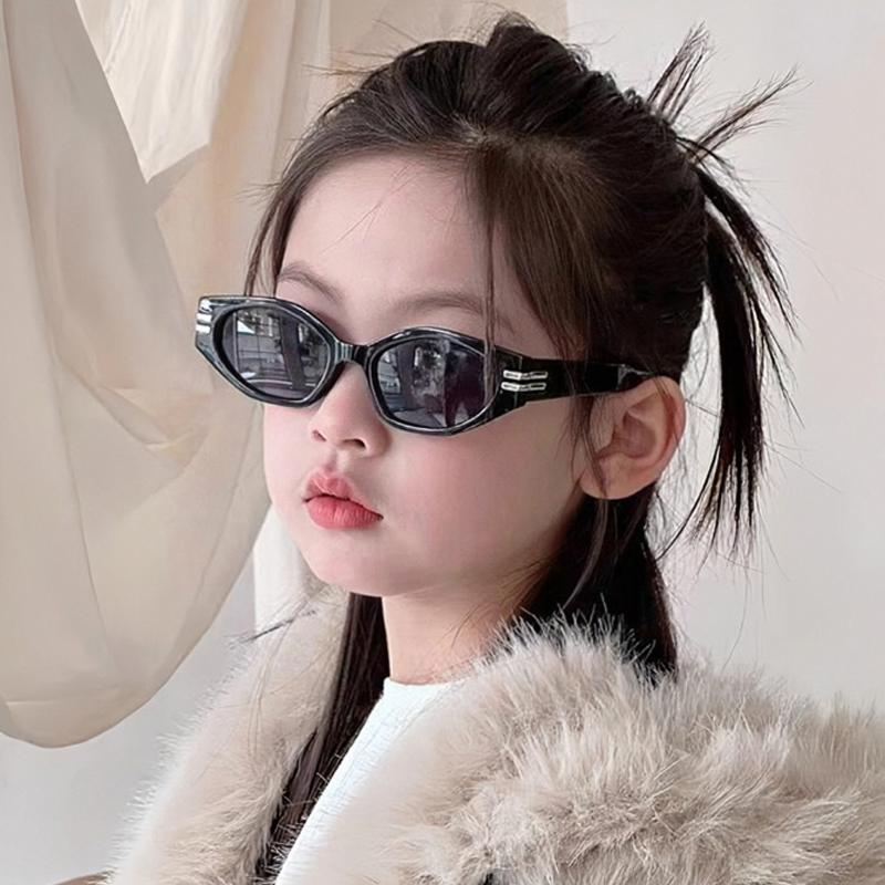 Korean Fashion Children's Cat Eye Sunglasses For Boys And Girls Sunscreen Cute Baby Shades For Kids UV Resistance 3-12 Year