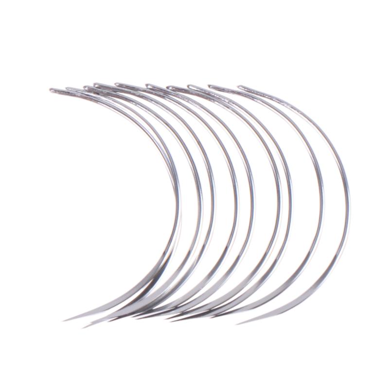 6/10Pcs Suture Surgical Tool Durable Metal 1/2 Corner Medical Needle Double Eyelid Medical Science Diy Accessories