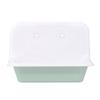 1:6 Dollhouse Miniature Kitchen Sink Lavatory Washbasin Water Faucet Bathroom Mirror Wash Sink Pot Model Diy Furniture Toy Decor