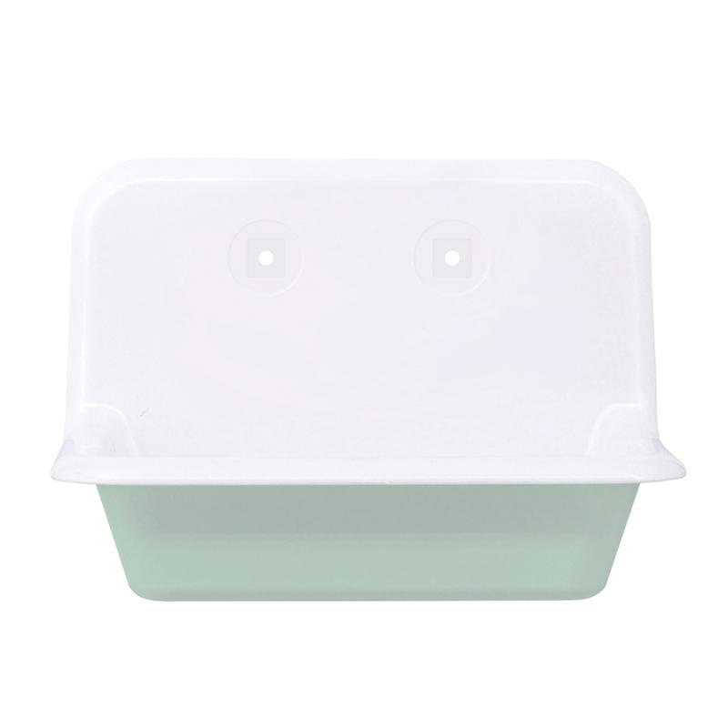 1:6 Dollhouse Miniature Kitchen Sink Lavatory Washbasin Water Faucet Bathroom Mirror Wash Sink Pot Model Diy Furniture Toy Decor
