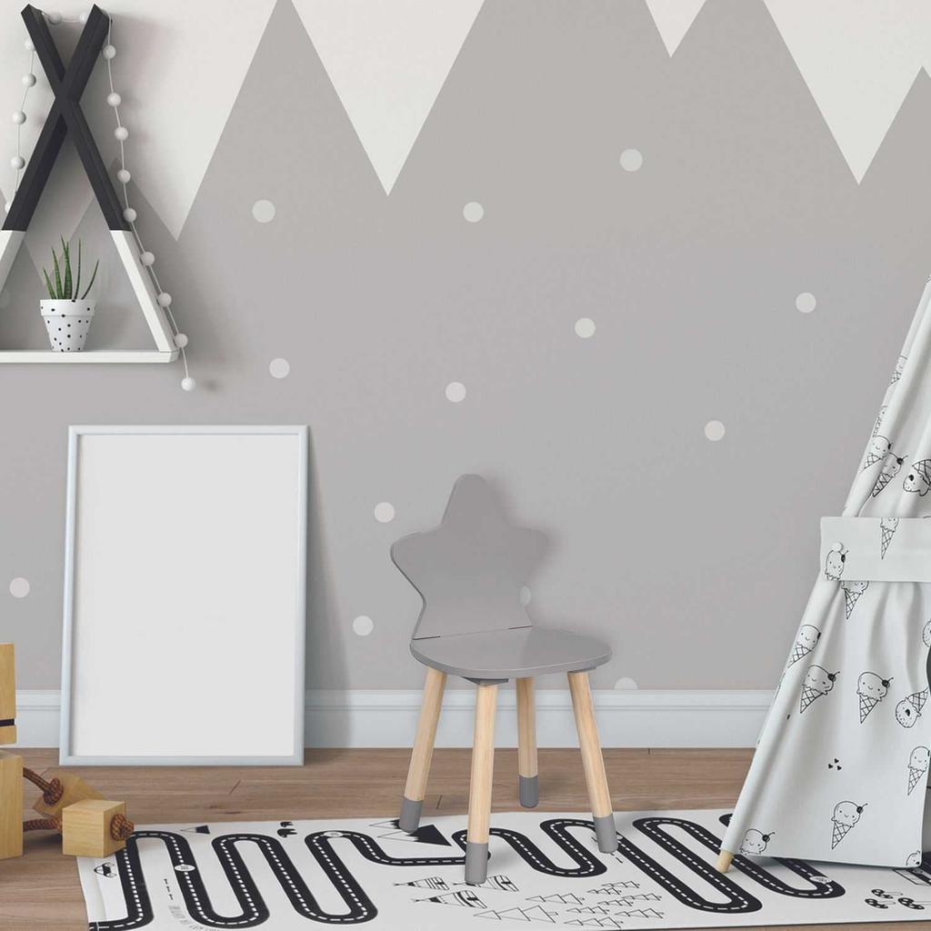 Puppe WOODEN CHAIR FOR CHILDREN GREY STAR