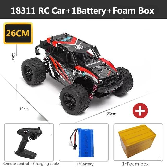 New 4WD Rc Car 2.4GHz Rc Car All Terrain High Speed Car Monster Truck 45 Km/h 1:18 Off-road Truck Toy Children Birthday Gift