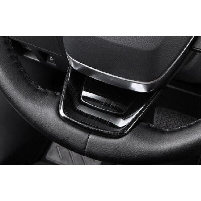 For Toyota Highlander 2020-2023 Black Titanium Steering Wheel U-type Cover Trim