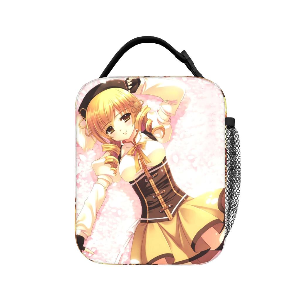 Puella Magi Madoka Magica Insulated Lunch Bag Portable Cute Anime  Reusable Cooler Bag Tote Lunch Box School  Outdoor Food Bag