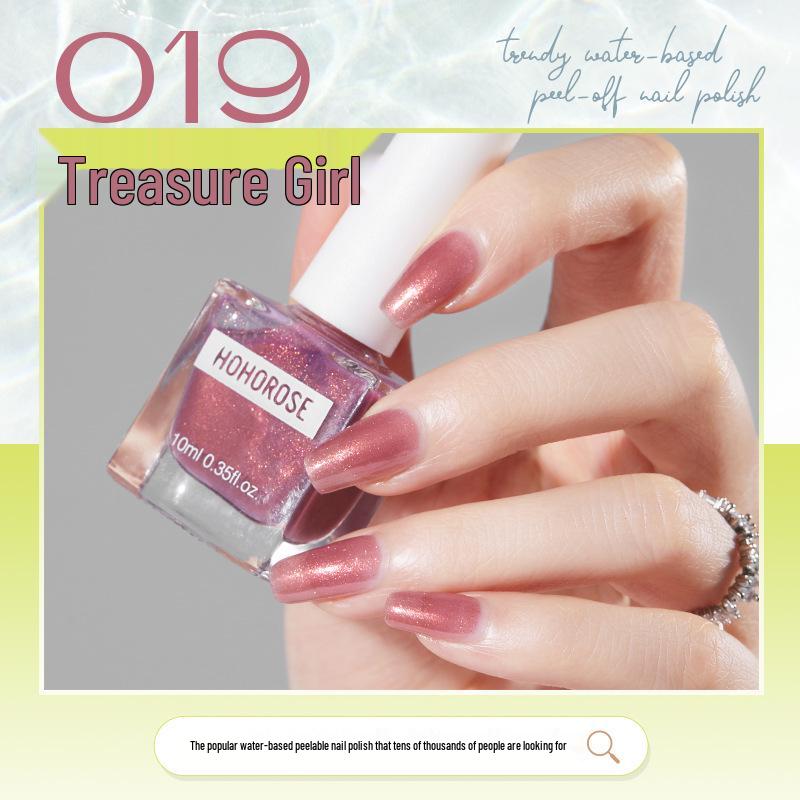 HOHOROSE Quick-Dry Water-Based, Peelable Nail Polish, 10ml, Perfect for Students