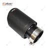 EPLUS Auto Matt Carbonfaser Auspuffendrohr Auspuffanlage Rohr Auspuffendstücke Düse Universal Gerade Edelstahl Schwarz Für Akrapovic
