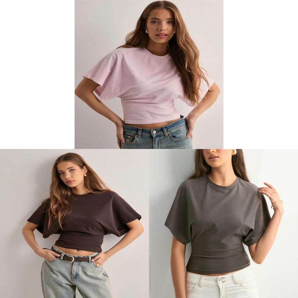 Minimalist Cotton T Shirt With Short Sleeves For Casual Summer Wear
