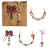 Portable Resin Keychain Decoration Featuring Snowflake Patterns Cute Christmas Key Holder Ideal For Stocking Stuffers