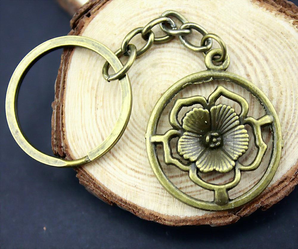 Buy WYISYWG 1 Pieces Key Chain Women Key Rings Car Keychain For Keys Round Flower Earrings Drops