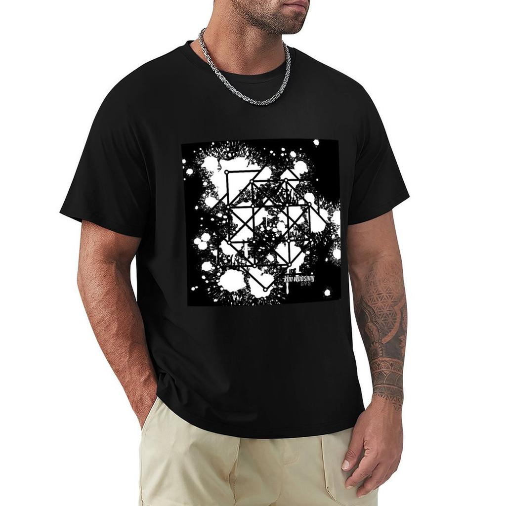 Woosung The White Rose Abstract TShirt sublime anime t shirts mens t shirts casual stylish