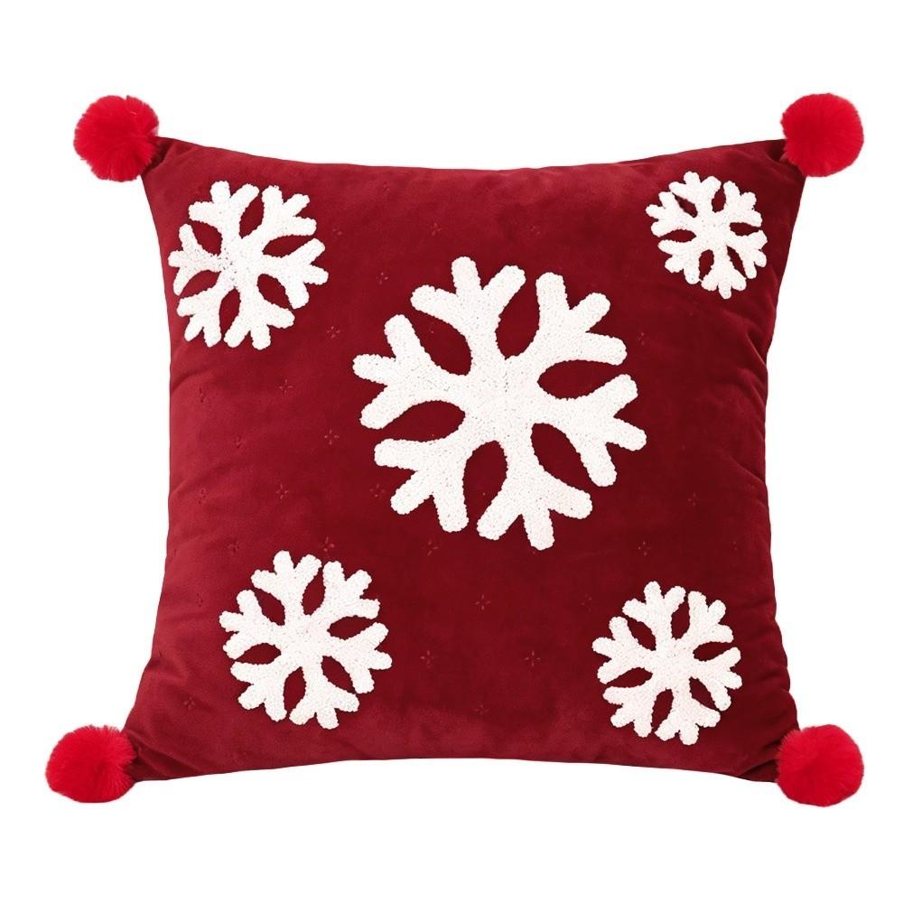 Square Christmas Pillow Covers Cartoon Santa Claus Xmas Pillowcase  Christmas Decor