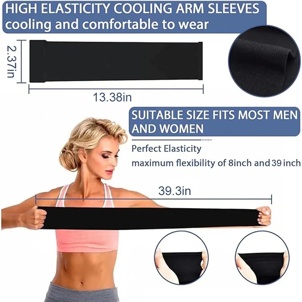 Cooling Protective Arm Sleeves with UV Shield for Men and Women - Arm Sleeve Holders for Sun Protection