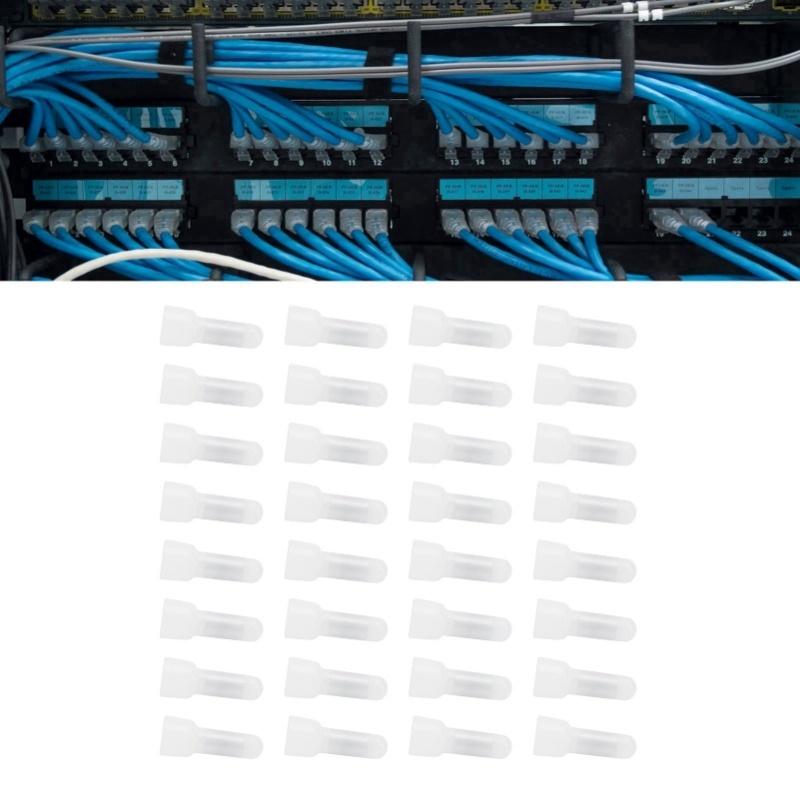 1000Pcs Closed End Terminal Transparent Nylon Crimping Cap Wire Cable Connector KitsCE1