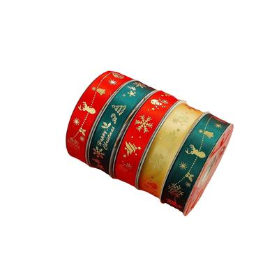 Christmas Ribbon Densely Woven Bright Colors Light Luxury High Demand For Christmas Crafts Christmas Ribbon Packing Ribbon