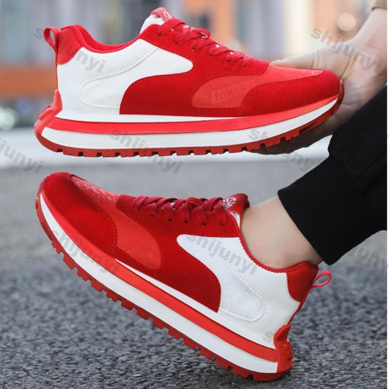 Herrenschuhe 2026 Frühling Herbst Neue Mode Bequem Höhe Erhöhend Lässig Laufschuhe Atmungsaktiv Rutschfest Plateau Sneaker