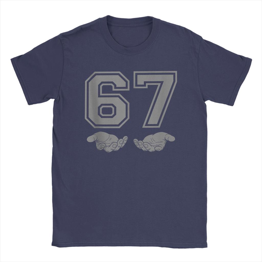 Unisexs Funny 67 Meme T Shirt  Cotton Clothing Novelty Short Sleeve Round Collar Tees Plus Size TShirt
