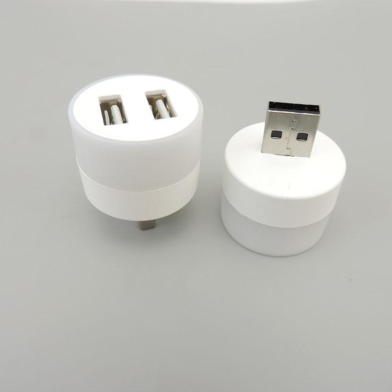 USB Plug Lamp Mobile Power Charging Small Book Lamps LED Eye Protection Reading Night Light Small Light with USB splitter