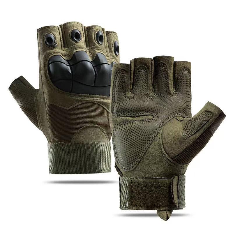YueTuoSen Softshell Tactical Half-Finger Gloves