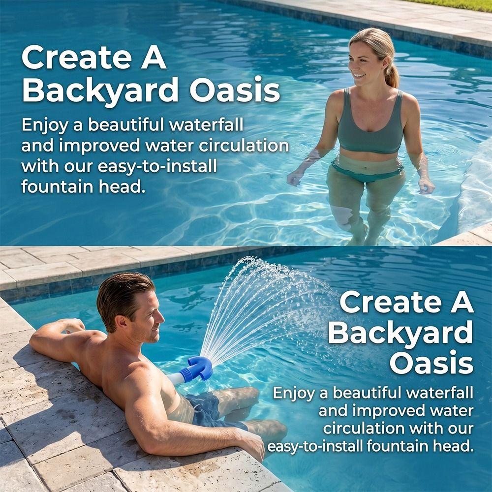 Energy Saving Pool Aerator Universal Fountain Style Aerator Oxygenation Tool  Swimming Pool