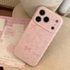 Pink bow phone case suitable for iPhone 16, iPhone 17, and iPhone 17 Pro Max
