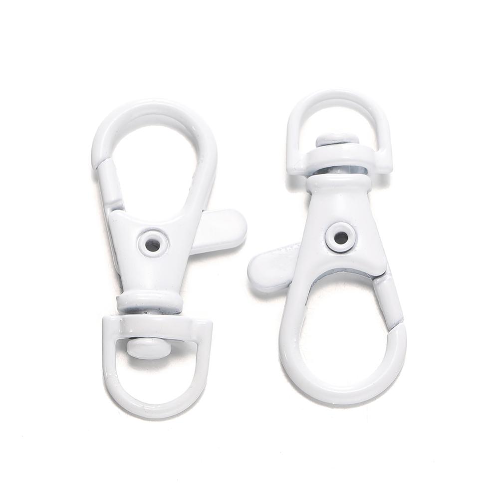 5/10Pcs Colorful Swivel Lobster Clasp Hooks Keychain Split Key Ring Connector for Bag Key Chain DIY Jewelry Making Supplies