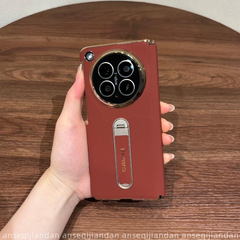 For OPPO Find N6 Case New Model Bracket Leather Camera Protection Phone Cover Equipped With Central Hinge Protection Back Shell