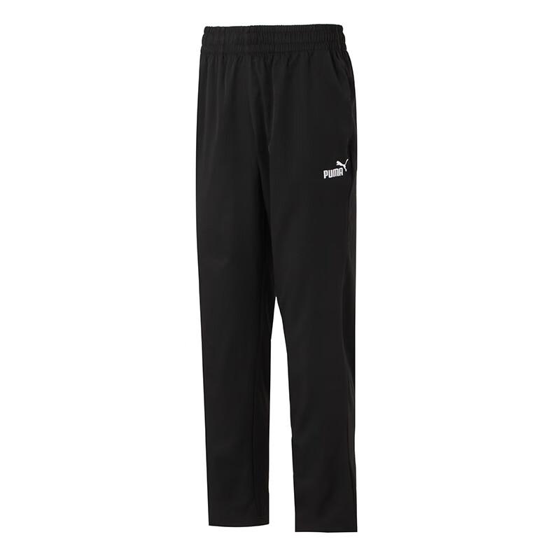 Puma Logo Quick-Dry Breathable Casual Training Knitted Sports Pants Men pants Black 690747-01