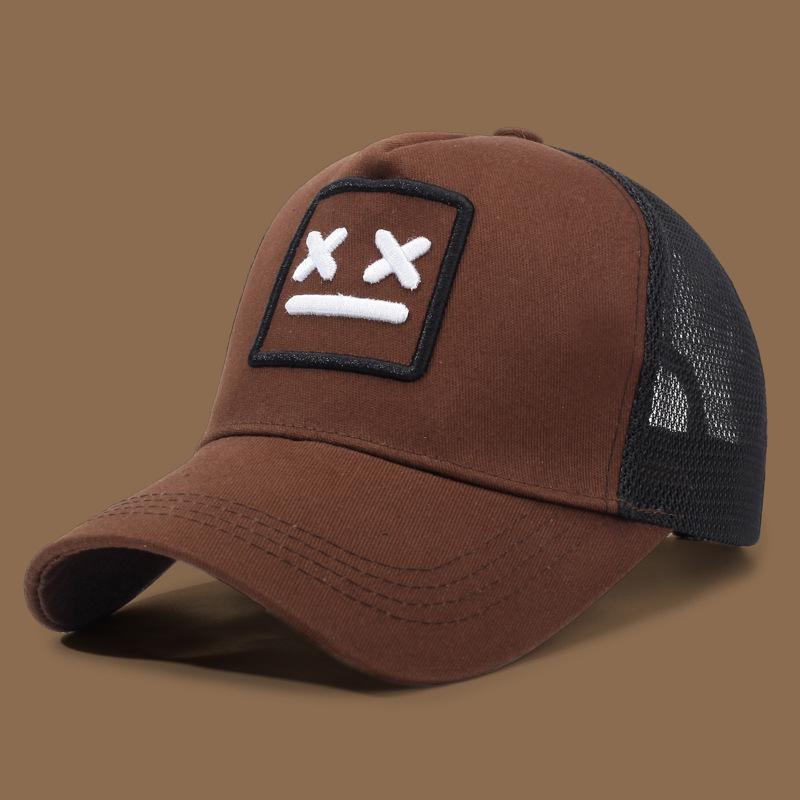 Unisex Embroidered Sporty Mesh Fabric Baseball Cap; Adjustable Sun Hat; Casual Well-fitting Trucker Cap for Spring/Summer