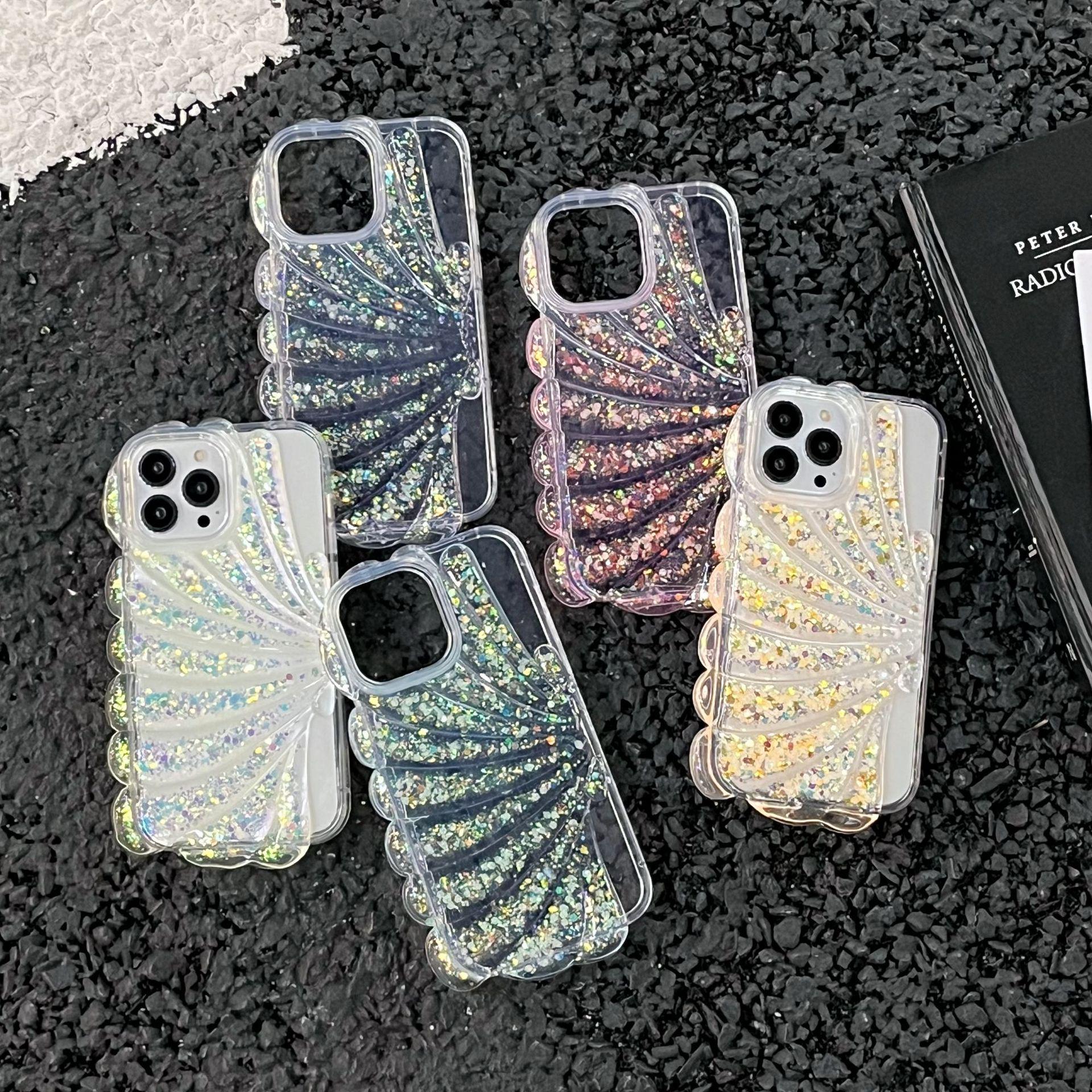 

Чехол-панель Luminous Glitter для iPhone 11/12/13/15 Pro Max 12 синий