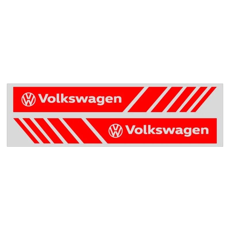 Automobilis Volkswagen VW 2 vnt. Automobilio PVC Juostelės Lenktynių Juostelės Galinio Vaizdo Veidrodėlio Lipdukai Volkswagen Golf-7 4 5 6 CC T-ROC Sharan Pa