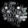 Round Coin Holders Clear Reusable Protect Display 18mm Case Transparent