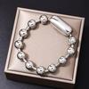 Fashionable Hip Hop Style Beads Bracelet for Men Christmas Valentine Gift, Vintage Bead Ball Bracelet