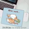 Cute Cat Illustration Mouse Pad Small Table Mats Computer Accessories Washable Non-slip Rubber with Precision Lock Edge
