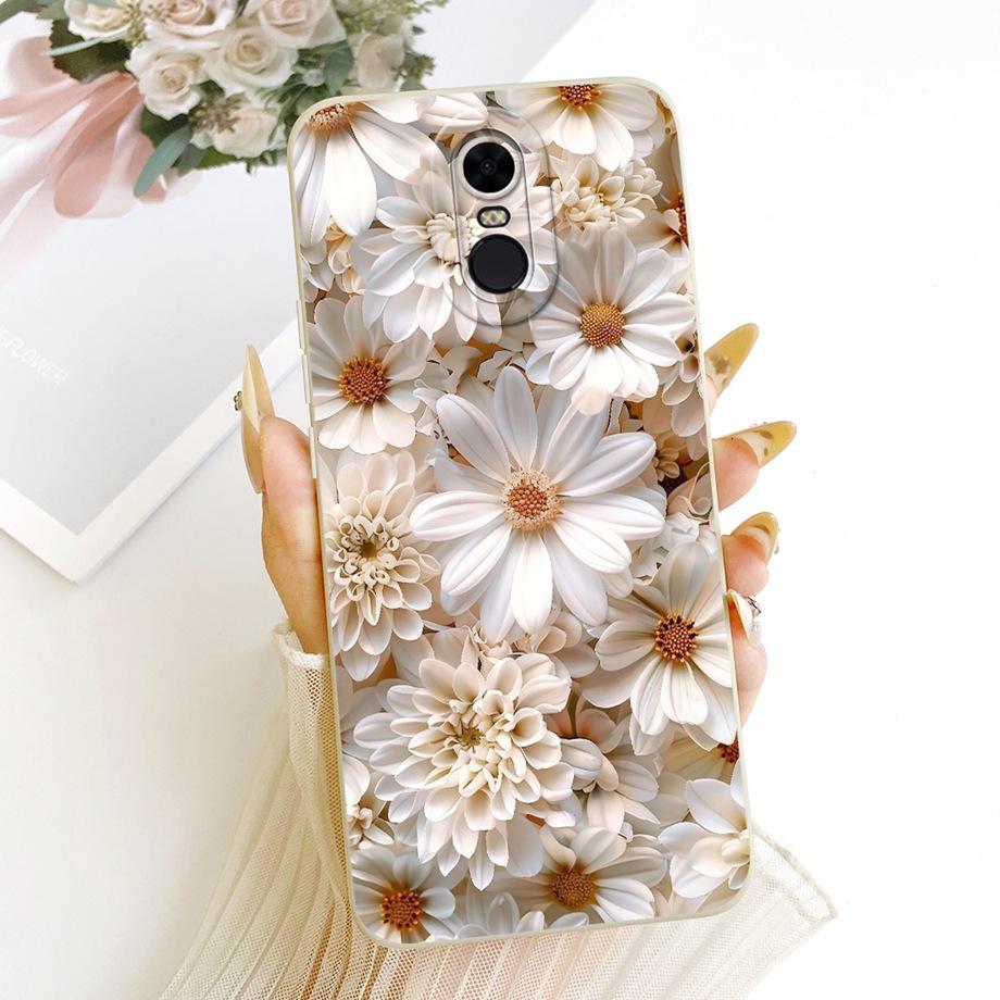 New Fashion Painting Phone Case For Xiaomi Redmi 5 Plus Redmi5 5+ 5Plus Funda Soft Matte Silicone Bow Pattern Cartoon Cat Covers