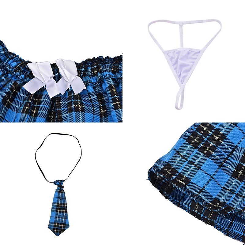 Damen Schulmädchen-Uniform-Kostüm, Dessous, Halloween, sexy Kostüm-Outfit