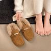 Birkenstock Women's Baotou Furry Slip-On Slippers - Autumn/Winter Style with Thick Sole and Height Increase