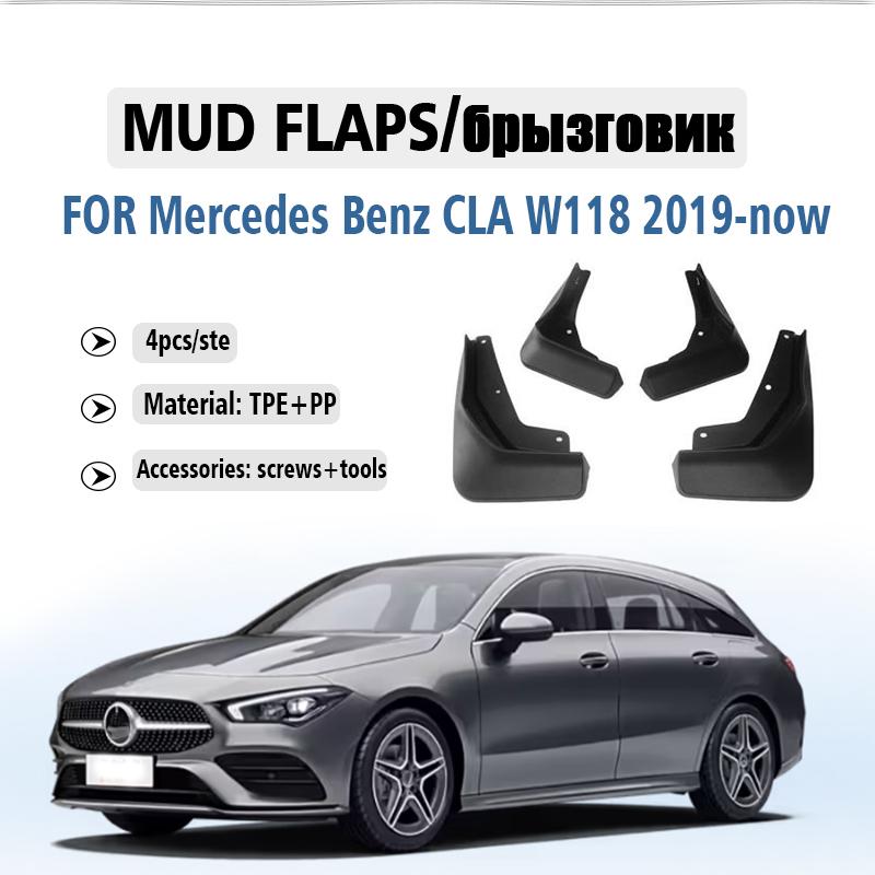 -2025 FÜR NEUEN Mercedes Benz CLA W118 C118 Schmutzfänger Kotflügel Schmutzfänger Spritzschutz Schlammschutz Auto Zubehör Vorne Hinten 4 Stück
