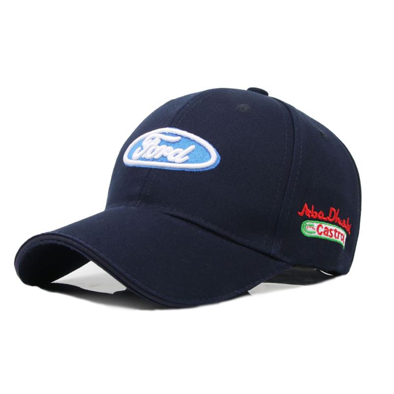 Car Duck Tongue Cap Embroidery Baseball Hat Adjustable Hop Hat For Ford Taurus Focus Fiesta Shelby Edge Mondeo Explorer Escape