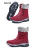 Plus Size Women's High-Top Snow Boots – Autumn/Winter Bestseller, Velvet Lined and Warm.