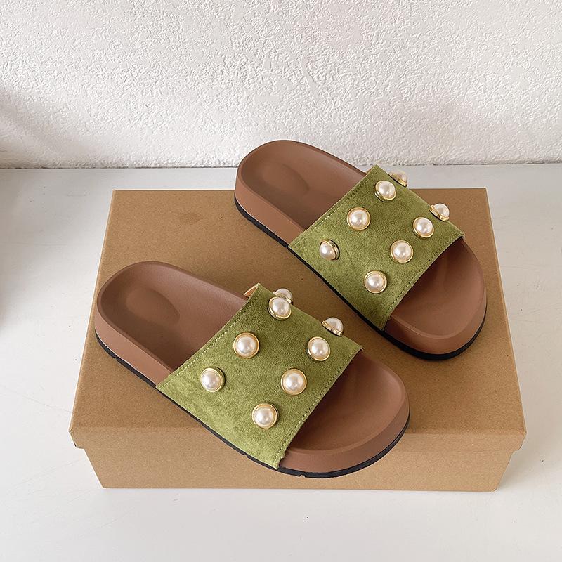 

Заметьте, наступающие на дерьмо тапочки мужские и женские новые домашние комнатные толстоподошвенные банные нескользящие анти-император крутые взрывные тапочки повседневные 40 зелёный