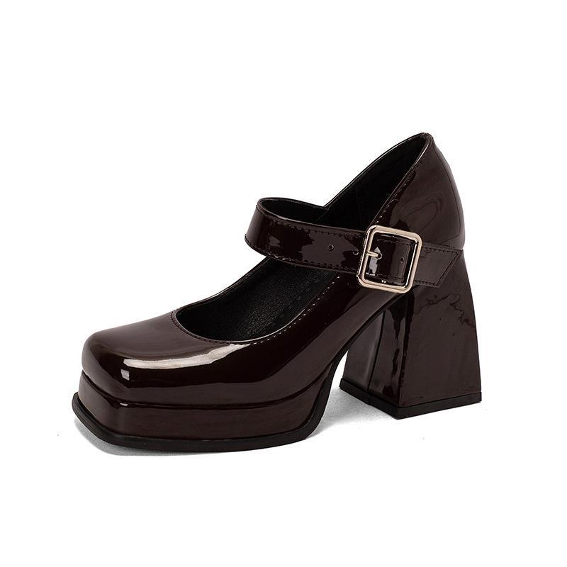 Women High Heels Sexy Ladies Ultra High Heel Sandals Graffiti Buckle Ultra High Waterproof Platform shoes